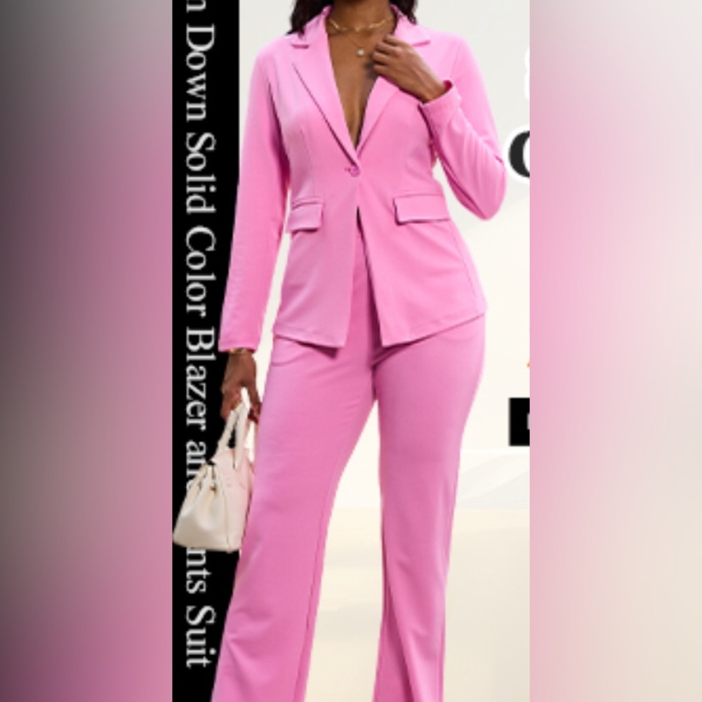 Chic Pink Suit Set